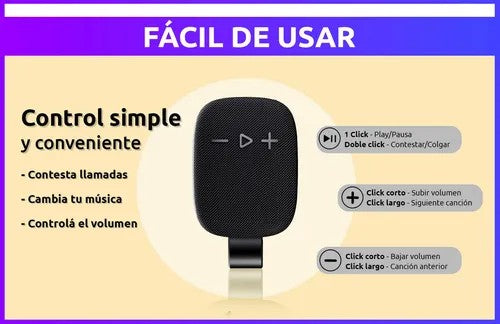 Parlante Bluetooth Para Moto Y Bicicleta