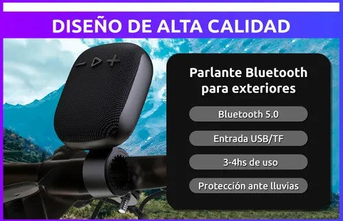 Parlante Bluetooth Para Moto Y Bicicleta