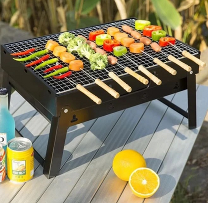 Parrilla carbon portatil acero FK15-80