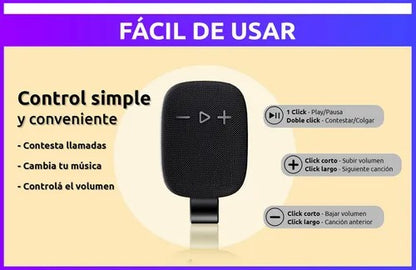 Parlante Bluetooth Para Moto Y Bicicleta